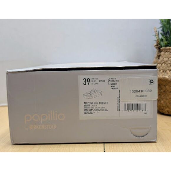 Birkenstock Arizona Papillio Berry Crush Suede Chunky Platform Sandals EU 39 NIB - Picture 11 of 13